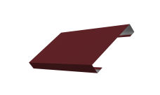 Ламель лицевая 125 забора жалюзи Texas 0,5 Satin RAL 3005 красное вино