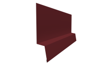 Планка начальная фальц 0,45 PE-Double с пленкой RAL 3005 красное вино (2м)