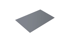 Плоский лист 0,45 PE с пленкой RAL 9006 бело-алюминиевый