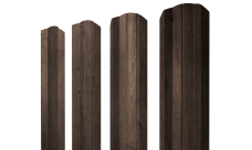 Штакетник М-образный A фигурный 0,45 Print Premium Almond Wood Fresh