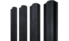 Штакетник М-образный B фигурный 0,45 Print Premium Grey Wood TwinColor