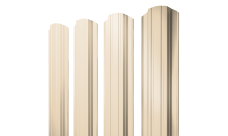 Штакетник Прямоугольный фигурный 0,5 Satin RAL 1015 светлая слоновая кость