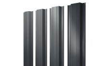 Штакетник Прямоугольный с прямым резом 0,5 Satin RAL 7016 антрацитово-серый