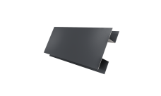 Планка H-образная стыковочная сложная Grand Line 0,5 PurPro с пленкой RAL 7024 мокрый асфальт (3м)