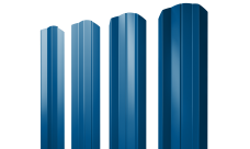 Штакетник М-образный A фигурный 0,5 Satin RAL 5005 сигнальный синий