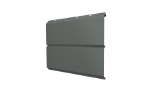 Софит ЭкоБрус new Grand Line без перфорации 0,45 PE с пленкой RAL 7005 мышино-серый