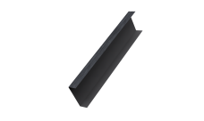 Декоративная накладка на столб универсальная 80х80 для забора жалюзи Grand Line 0,45 Print Premium Grey Wood TwinColor (2,5м)