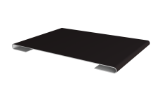 Планка стыковочная 0,5 PurLite Matt RAL 9005 черный (2м)