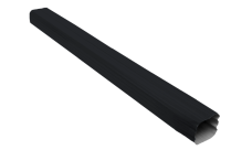 Труба прямоугольная Vortex 1м RAL 7024