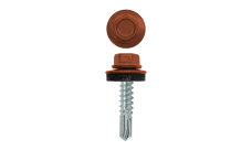 Саморез по металлу 5,5х25 (250шт) сверло №3 RAL 8004