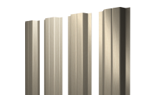 Штакетник П-образный A с прямым резом 0,45 Print Elite Milky Wood TwinColor