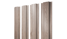 Штакетник Прямоугольный с прямым резом 0,45 Print Elite White Wood TwinColor