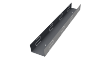 Крепежный вкладыш универсальный для забора жалюзи Milan Grand Line 0,5 Satin RAL 7024 мокрый асфальт (2м)