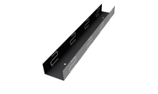 Крепежный вкладыш универсальный жалюзи Milan 0,5 Satin RAL 9005 черный (2м)