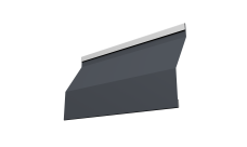 Ламель забора жалюзи Milan Slim Grand Line 0,5 Satin Matt TX RAL 7024 мокрый асфальт