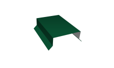 Парапетная крышка прямая 100мм Grand Line 0,5 Satin с пленкой RAL 6005 зеленый мох (3м)