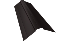 Планка конька фигурного 100х100 Grand Line 0,5 Satin с пленкой RR 32 темно-коричневый (2м)