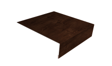 Планка лобовая/околооконная простая 190х50 Grand Line 0,45 Print Elite Cherry Wood TwinColor (2м)