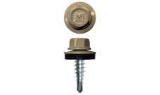 Саморез по металлу Daxmer 4,8х19 (400шт) сверло №2 RAL 1014