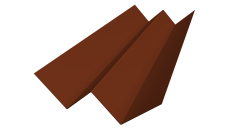 Угол внутренний фибросайдинга Slim 0,5 Satin с пленкой RAL 3009 оксидно-красный (2м)