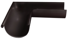 Угол желоба внешний GL PE 90 гр 125 мм RR 32 темно-коричневый