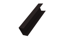 Крышка жалюзи Milan,Tokyo 0,45 PE-Double RAL 9005 черный (2м)