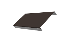 Ламель обратная 150 забора жалюзи Texas 0,45 Drap TX RR 32 темно-коричневый