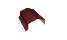 Парапетная крышка угольная 125мм 0,45 Drap TX RAL 3005 красное вино (3м)