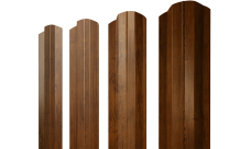 Штакетник М-образный B фигурный 0,45 Print Elite Golden Wood TwinColor