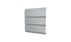 Софит металлический Grand Line центральная перфорация 0,45 Drap с пленкой RAL 7004 сигнальный серый