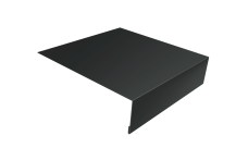 Планка лобовая/околооконная простая 190х50 Grand Line 0,45 PE-Double с пленкой RAL 7016 антрацитово-серый (2м)