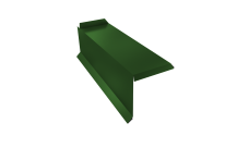 Планка торцевая сегментная 30мм Левая 0,45 PE с пленкой RAL 6002 лиственно-зеленый