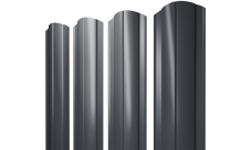 Штакетник Круглый фигурный 0,5 PurPro RAL 7024 мокрый асфальт