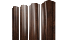 Штакетник Круглый фигурный Grand Line 0,45 Print Elite Cherry Wood TwinColor