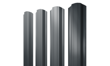 Штакетник Прямоугольный фигурный 0,5 Satin RAL 7016 антрацитово-серый