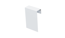 Соединительный профиль фибросайдинга 0,5 Satin с пленкой RAL 9003 сигнальный белый (2м)