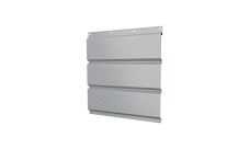 Софит металлический Grand Line полная перфорация 0,45 PE с пленкой RAL 7004 сигнальный серый