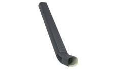 Труба прямоугольная с коленом Vortex 1м RAL 7024