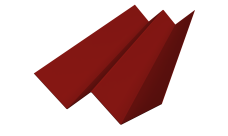 Угол внутренний фибросайдинга Slim 0,5 Satin с пленкой RAL 3011 коричнево-красный (2м)