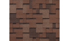 Черепица гибкая RoofShield Классик Модерн коричневый с оттенением