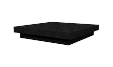 Колпак на столб плоский 390х390мм 0,45 Базальт Черный кофе