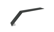Планка карнизная для мягкой кровли 100х60 0,45 Drap RAL 7016 антрацитово-серый (2м)