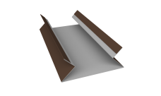 Планка угла внутреннего составная верхняя 0,5 Satin Matt RAL 8017 шоколад (3м)