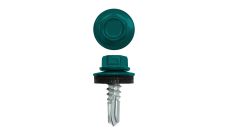 Саморез по металлу 5,5х19 (250шт) сверло №3 RAL 5021