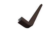 Труба гофрированная Vortex Lite Matt 76х102х3000мм с коленом RR 32 темно-коричневый