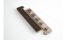 Комплект заглушек для ступени ДПК Grand Line 3D Винтаж 170х25мм (правая+левая) венге