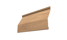 Ламель забора жалюзи Milan Slim 0,45 Print Elite Honey Wood TwinColor