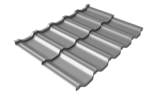 Металлочерепица "Квинта Уно" ("Kvinta Uno") 0,5 Satin RAL 9003 сигнальный белый