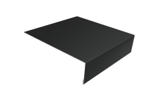 Планка лобовая/околооконная простая 190х50 Grand Line 0,5 Satin Matt TX RAL 7016 антрацитово-серый (2м)