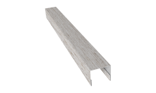 Планка П-образная заборная 24 0,45 Print Elite Snow Wood TwinColor (3м)